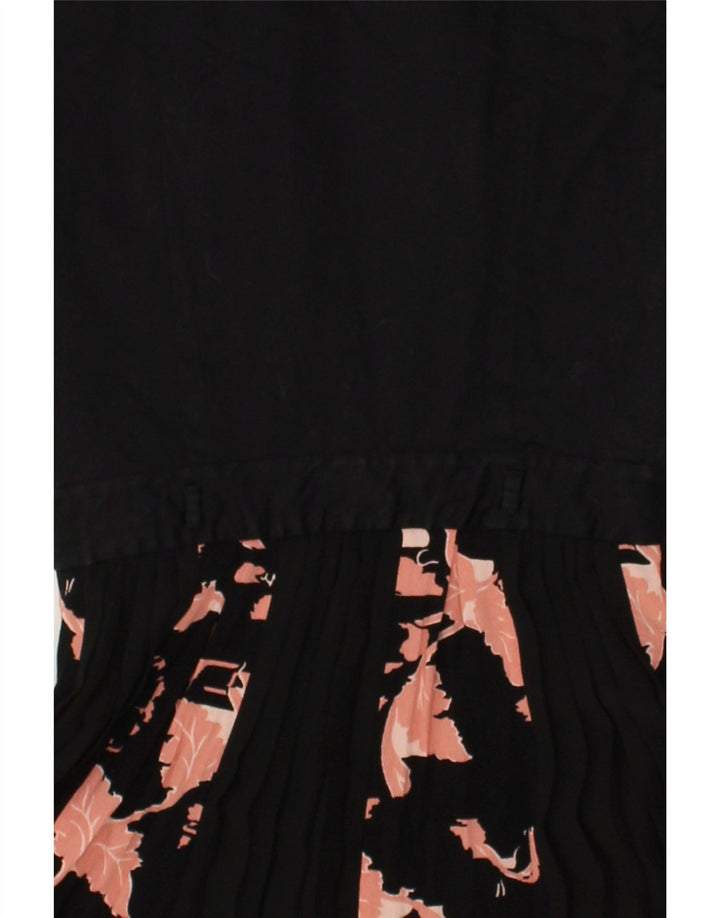 FRENCH CONNECTION Womens Short Sleeves A-Line Dress UK 8 Small  Black | Vintage French Connection | Thrift | Second-Hand French Connection | Used Clothing | Messina Hembry 