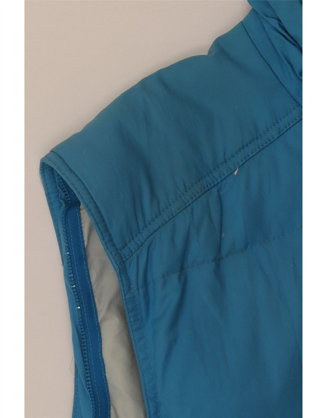 Sergio Tacchini Mens Padded Gilet IT 48 Medium Blue Cotton