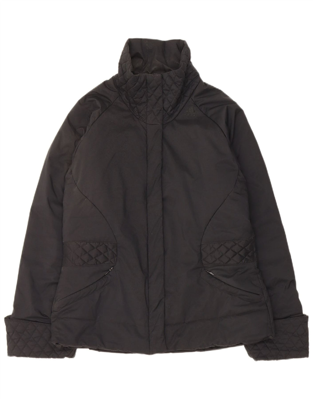 Adidas Chaqueta acolchada para mujer UK 44 Grande Poliéster negro