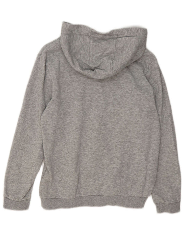 Kappa Boys Graphic Hoodie Jumper 11-12 Years Grey Flecked Cotton