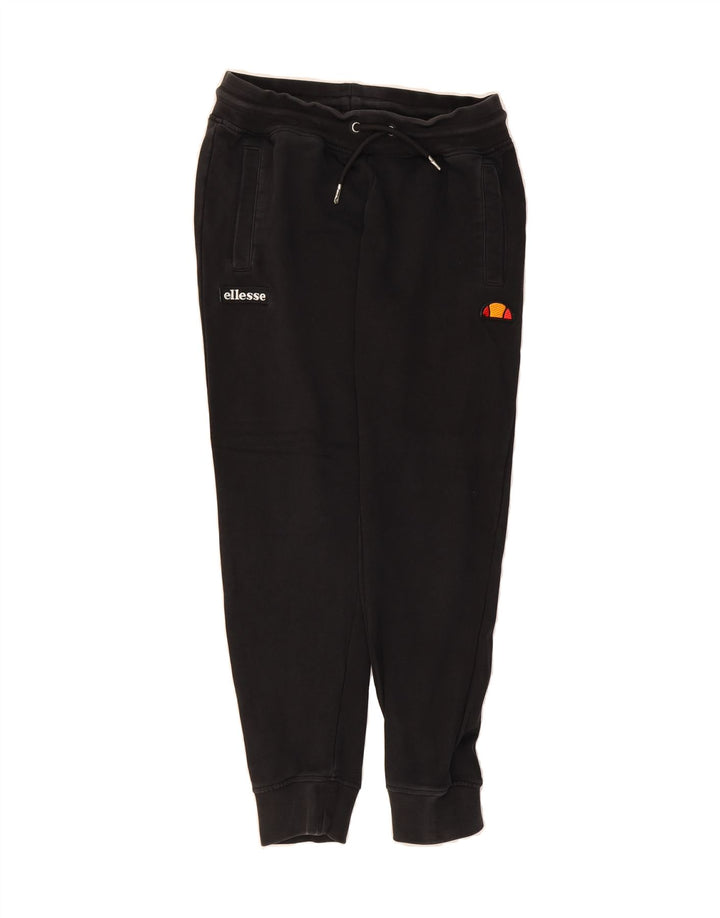 ELLESSE Mens Heritage Graphic Tracksuit Trousers Joggers Small Black Vintage Ellesse and Second-Hand Ellesse from Messina Hembry 