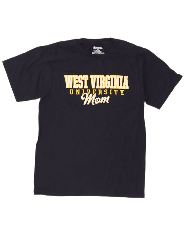 Champion T-Shirt Graphique West Virginia Homme Bleu Marine Moyen Coton
