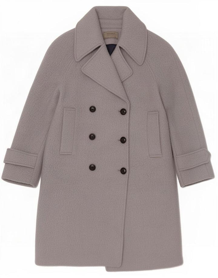 Zara Mujer Abrigo Cruzado UK 10 Small Azul