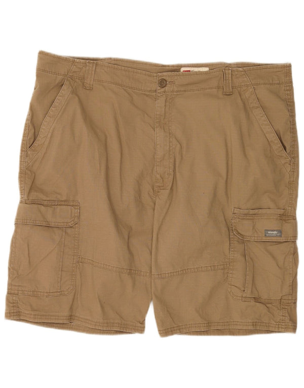 Wrangler Mens Relaxed Fit Cargo Shorts W42 2XL Beige Baumwolle