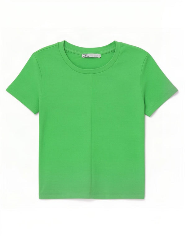 Damska koszulka Crop Top Zara UK 8 Small Green