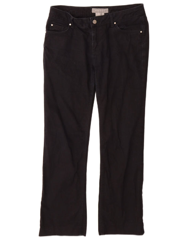 Gerade Freizeithose für Damen von Zara, EU 44, XL, W34, L29, Marineblau, Baumwolle