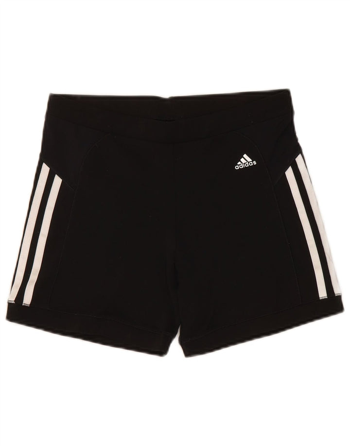 Adidas Womens Climacool Sports Shorts UK 14 Medium Black Polyester