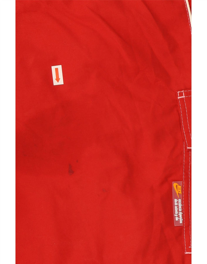 Nike Mens Swimming Shorts Medium Red Cotton