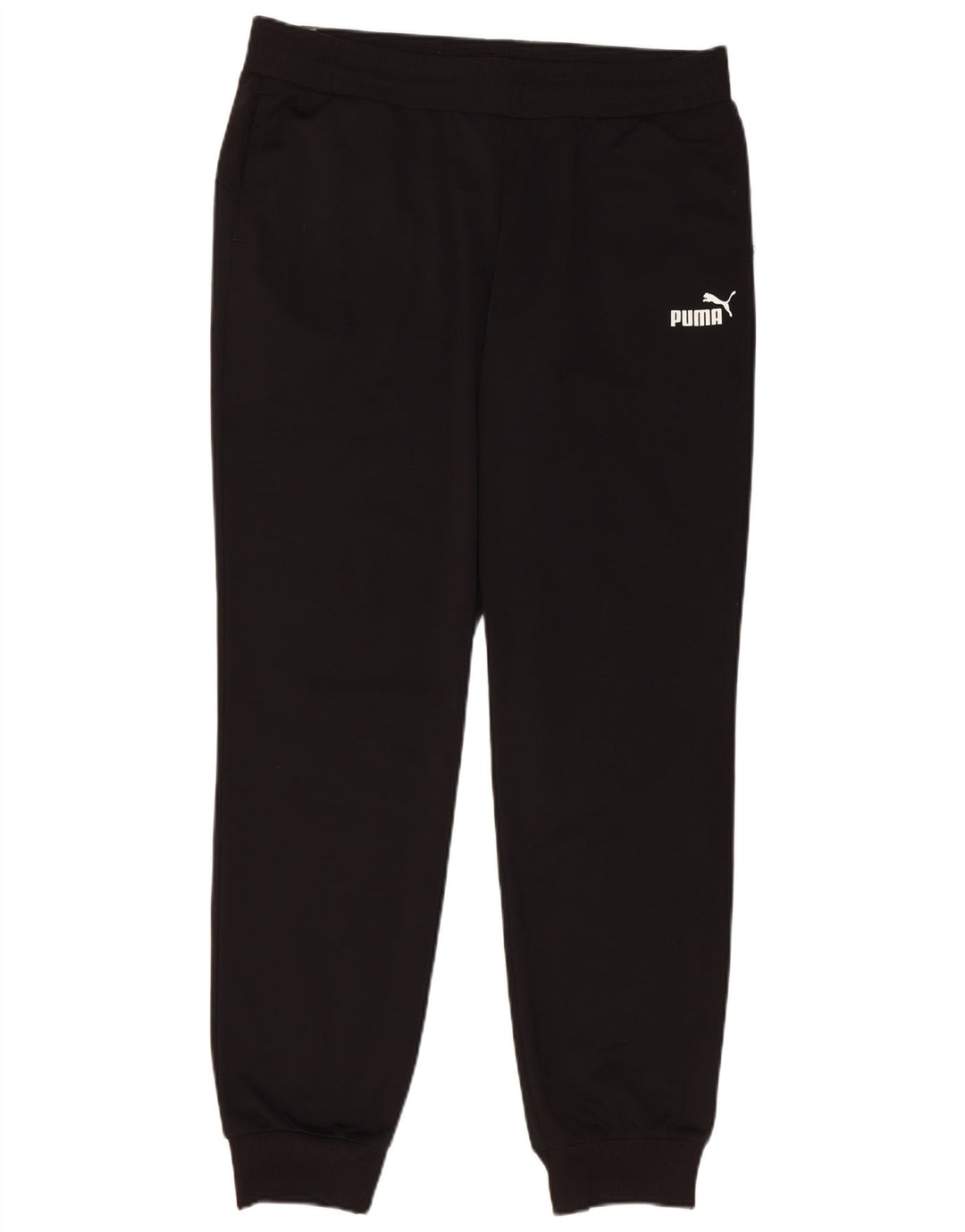 PUMA Mens Tracksuit Trousers Joggers Large  Black Polyester