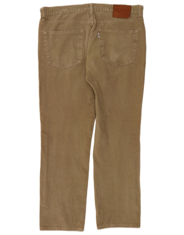 Levi's Mens 511 Slim Corduroy Trousers W36 L30 Khaki Cotton