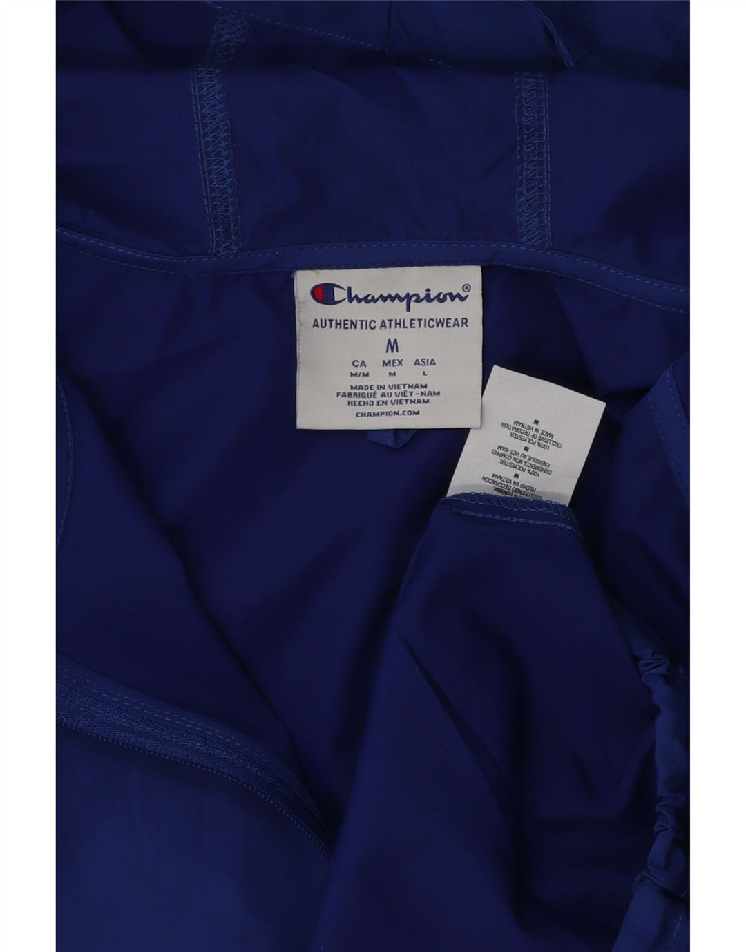Champion Herre grafisk regnjakke med hætte UK 38 Medium Blue Polyester