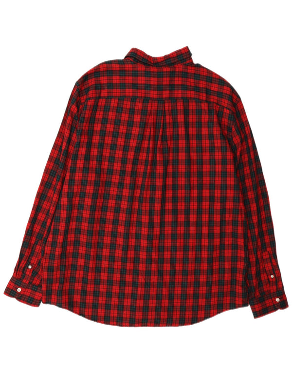 Chaps Camisa de franela para hombre 2XL Algodón a cuadros rojos