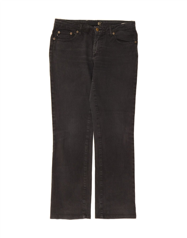 JUST CAVALLI Womens Straight Jeans W32 L30 Black Vintage Just Cavalli and Second-Hand Just Cavalli from Messina Hembry 