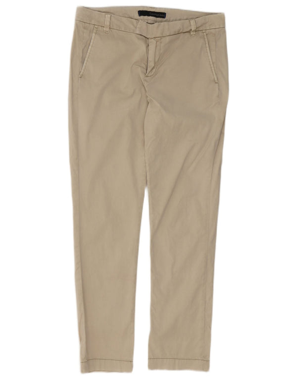 Pantaloni chino slim da donna Calvin Klein W27 L27 in cotone beige
