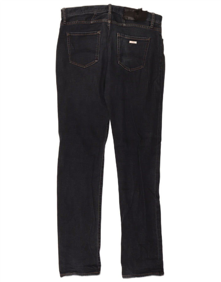 Armani Exchange Mens Straight Jeans W30 L32 Navy Blue Cotton