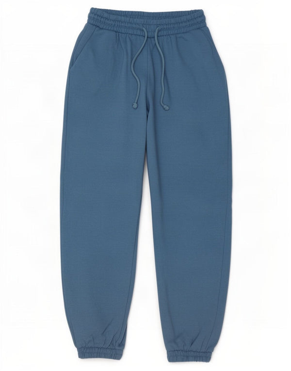 Zara női tréningruha nadrág Joggers UK 12 közepes kék poliészter