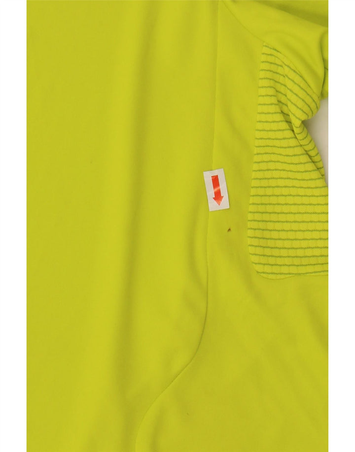 Adidas Herren Climacool T-Shirt Top Large Gelb Colourblock Polyester