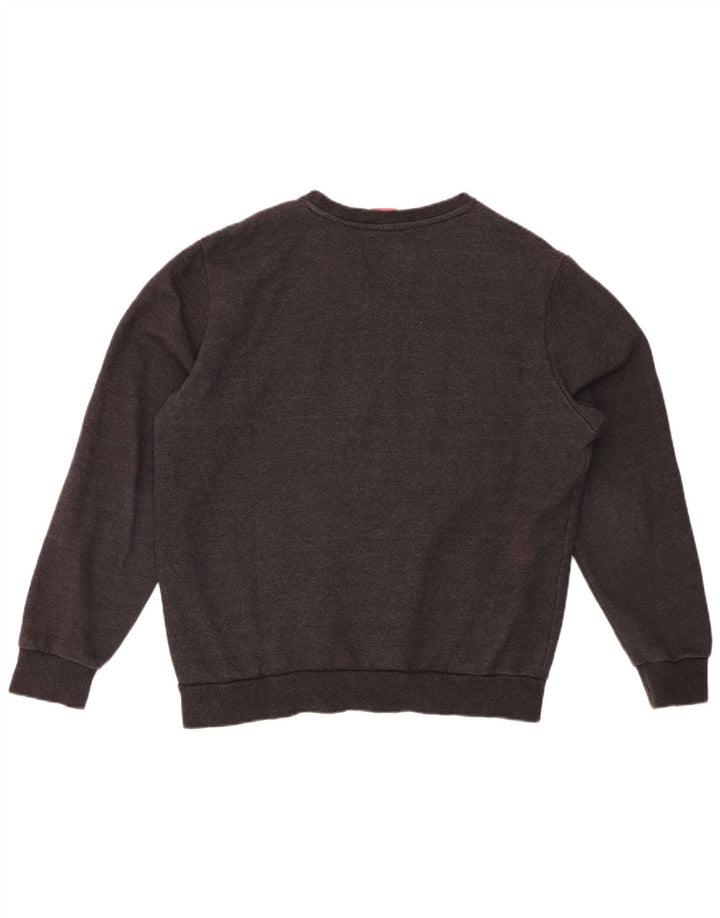 PUMA Mens Sweatshirt Jumper Medium Grey Cotton
