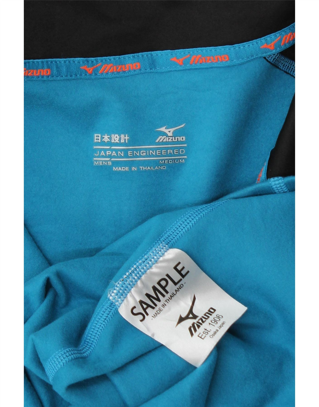 Mizuno Herre Zip Neck Pullover Træningsdragt Top Medium Blue Colourblock