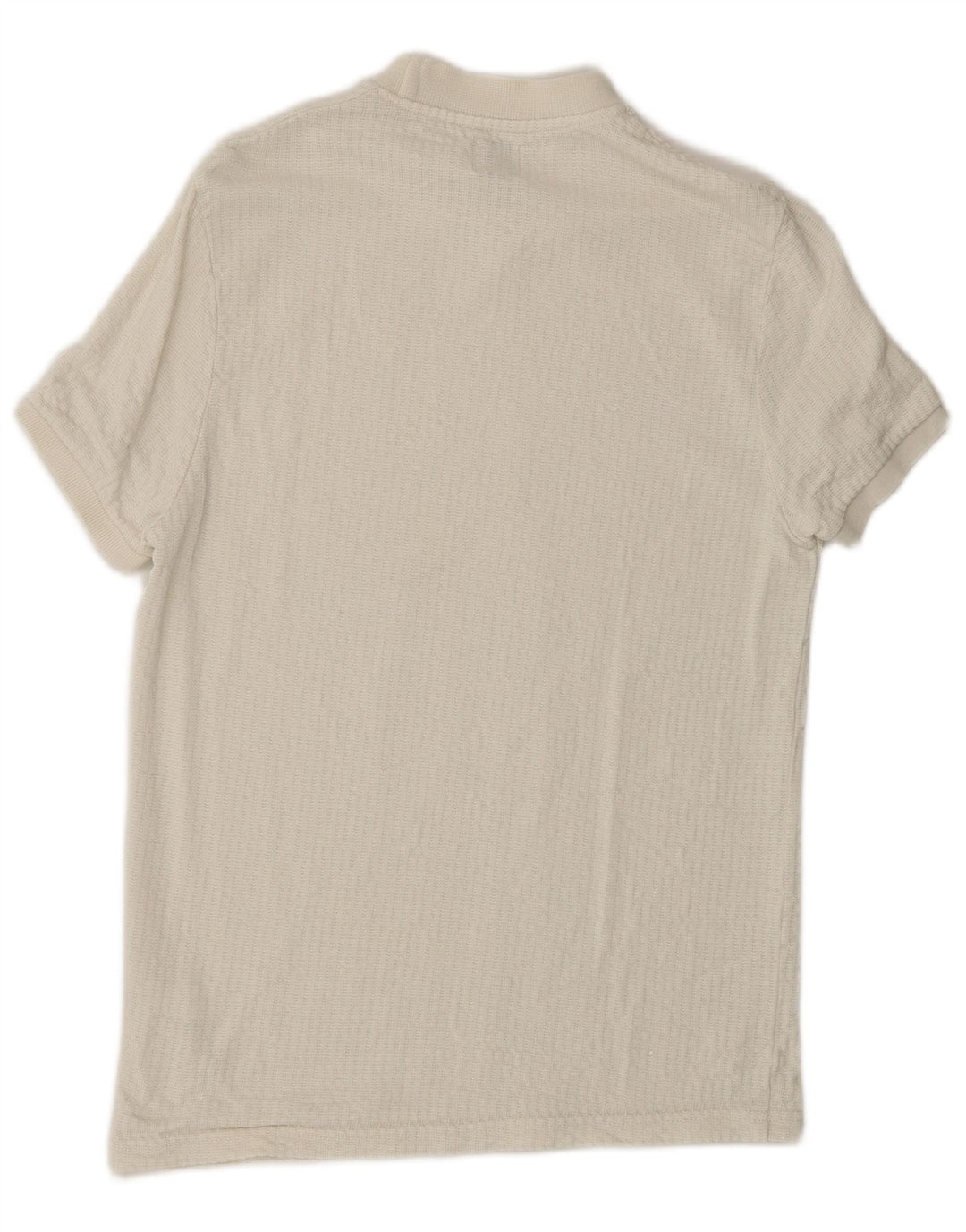 Zara Herre T-Shirt Top Lille Hvid Lyocell