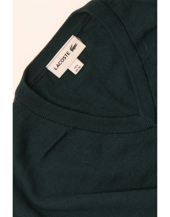 Maglione maglione da uomo con scollo a V Lacoste taglia 6 XL verde