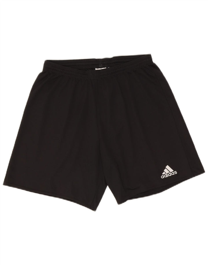 Pantaloncini sportivi Adidas Climalite da uomo medio poliestere nero