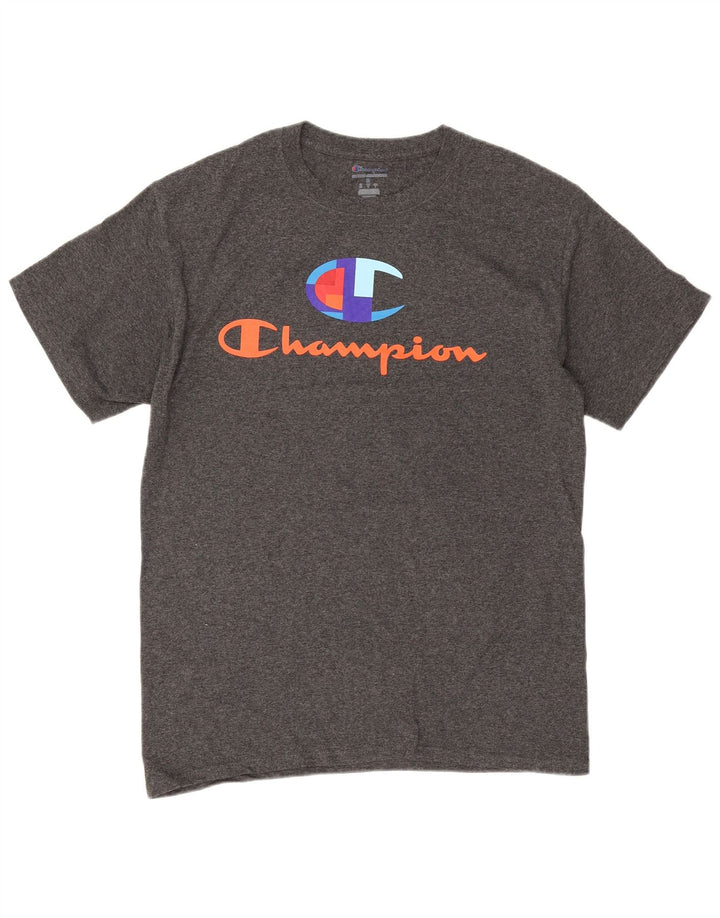 T-shirt grafica da uomo Champion Top grigio medio