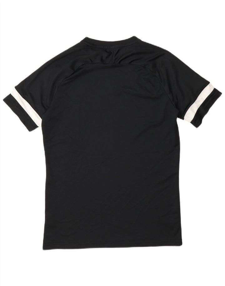 Camiseta masculina Nike Dri Fit Top médio preto colorblock poliéster