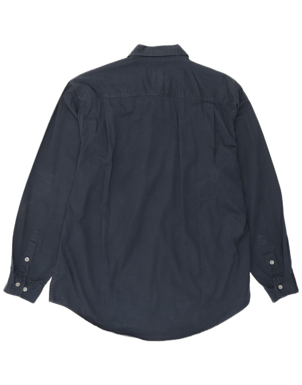 Camisa masculina Calvin Klein Jeans grande algodão azul marinho