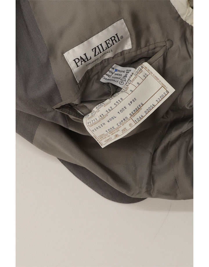 PAL ZILERI Herre 3-knaps blazerjakke IT 50 Stor Grå Virgin Wool