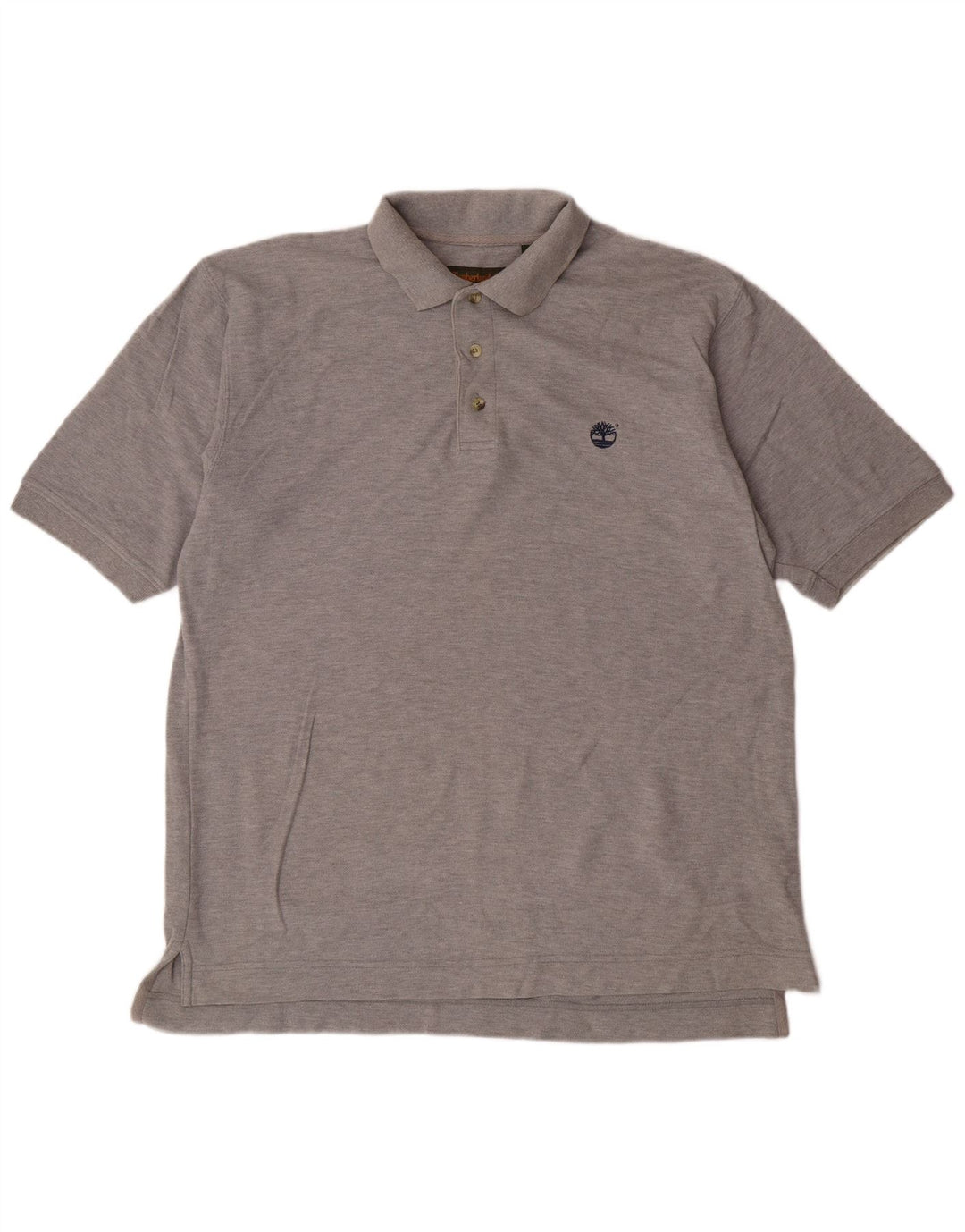 TIMBERLAND Mens Polo Shirt Large Grey Cotton