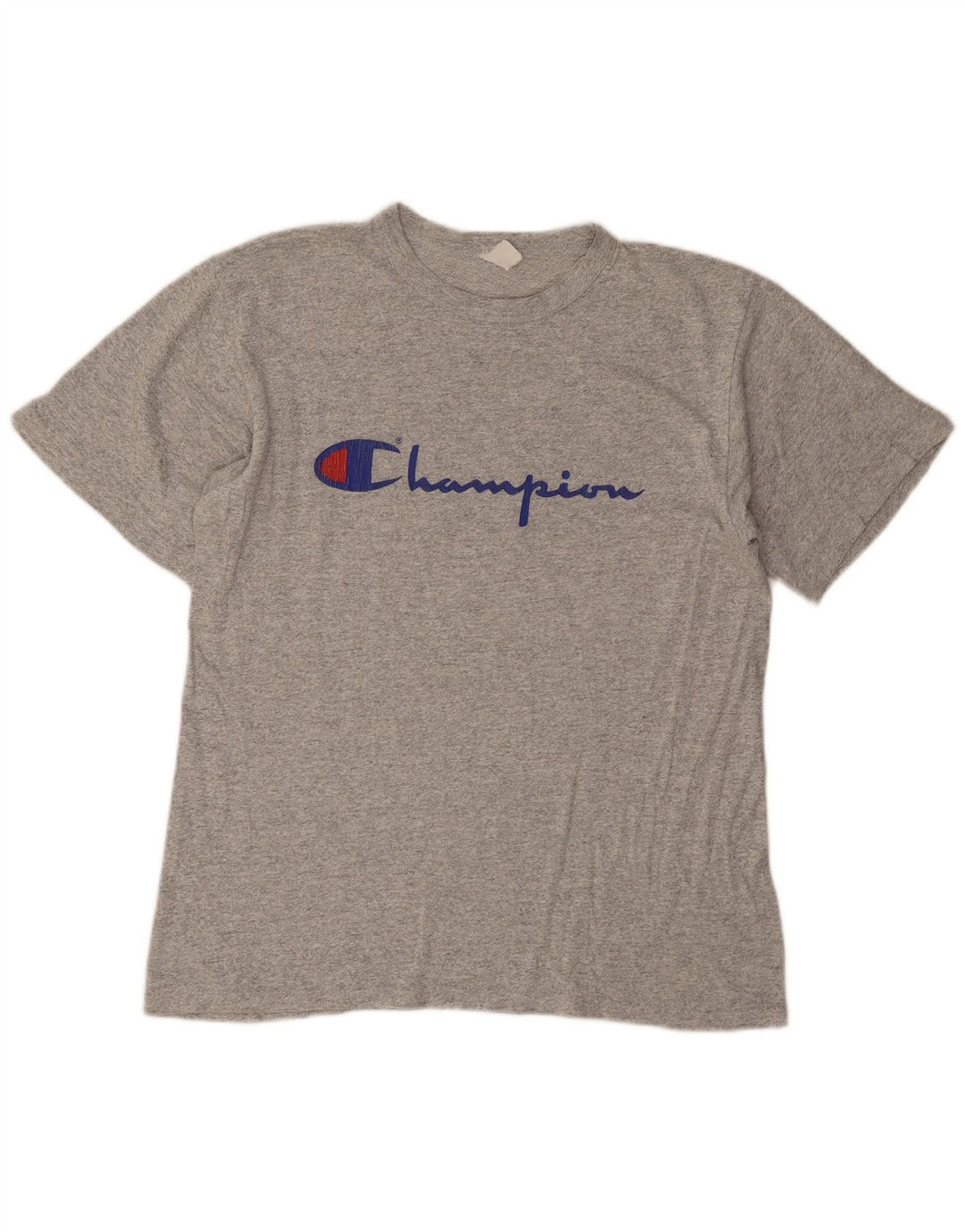 Champion Herre Grafisk T-Shirt Top Stor Grå Flecked