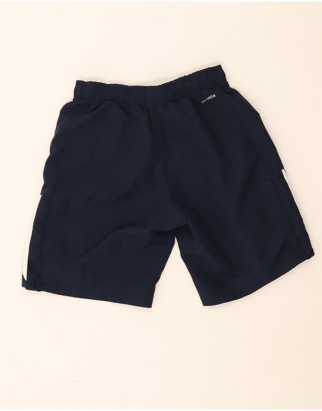 Pantaloncini sportivi Adidas Climalite da uomo piccoli in poliestere blu navy