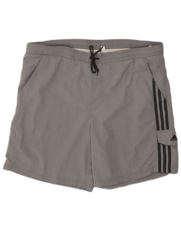 Adidas Mens Swimming Shorts Large Grey Polyamide