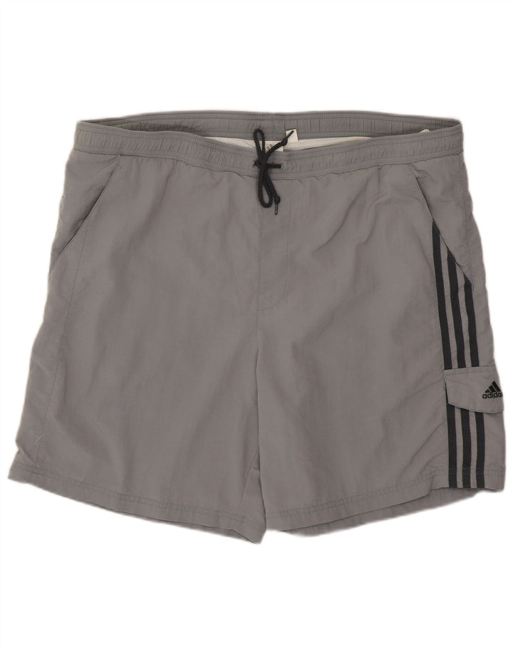 Adidas Mens Swimming Shorts Large Grey Polyamide