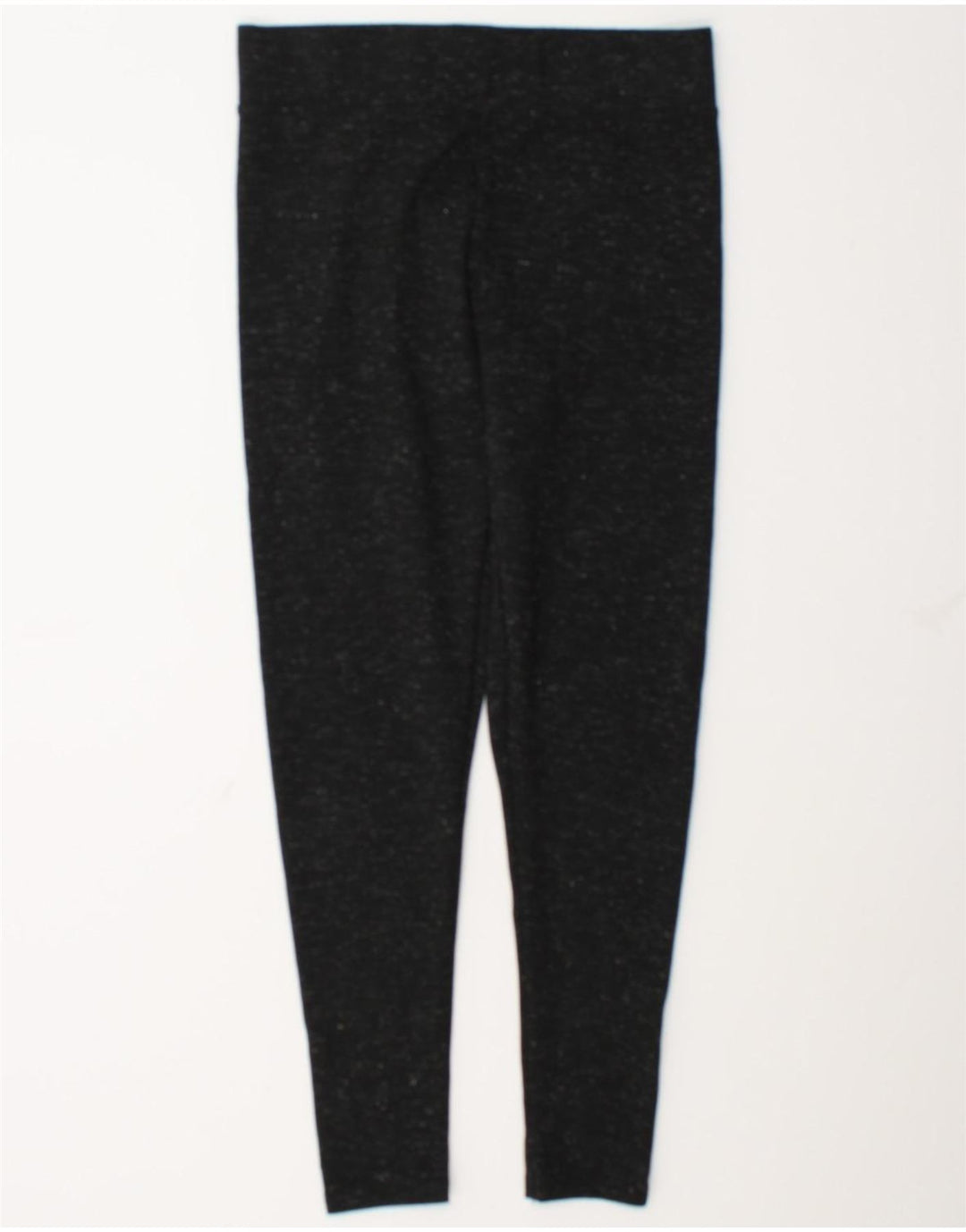 Marks & Spencer Womens Leggings UK 12 Medium W28 L27 Black Flecked