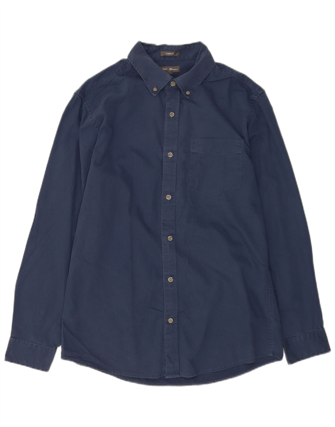 Eddie Bauer Herre Classic Fit skjorte Medium marineblå bomuld