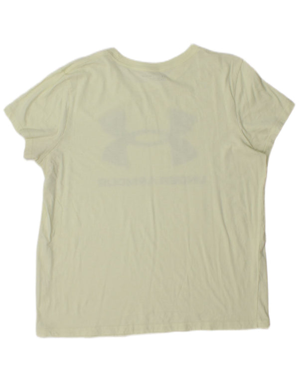 Under Armour Womens Graphic T-Shirt Top UK 18 XL Green