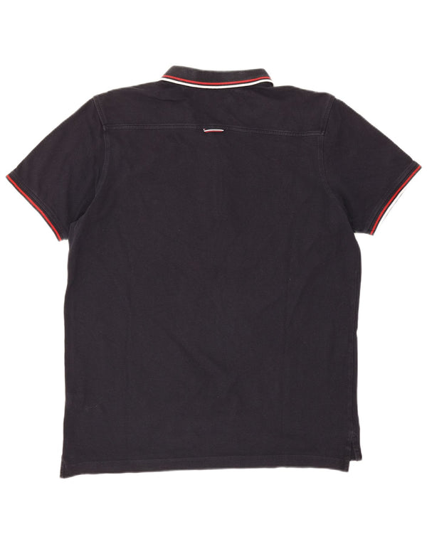 Tommy Hilfiger Herre Slim Fit Polo Shirt XL Navy Blue Bomuld