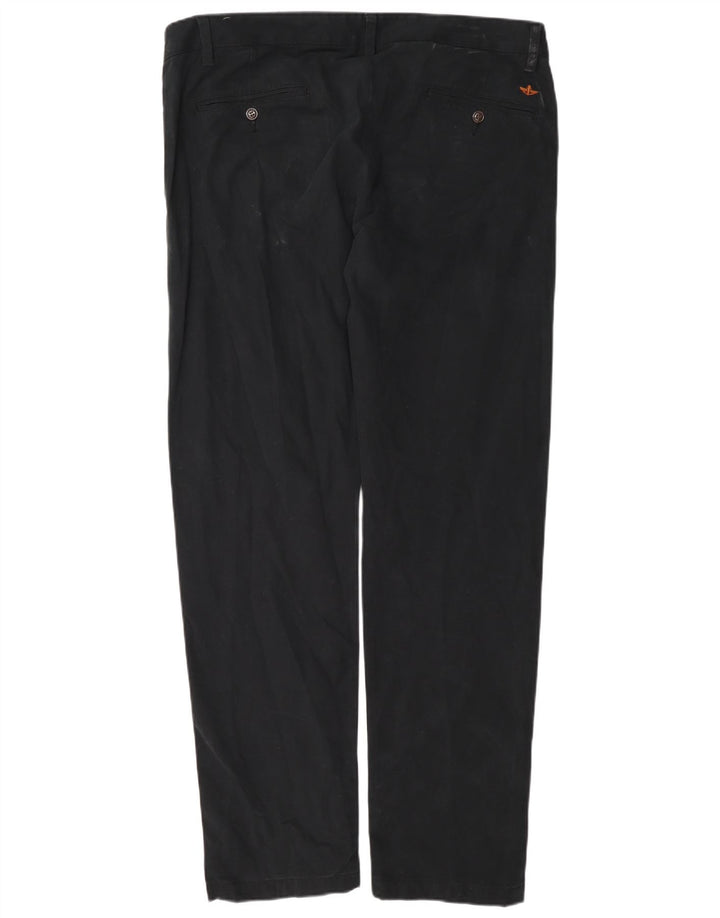 Dickies Mens Regular Chino Trousers W38 L34 Navy Blue Cotton