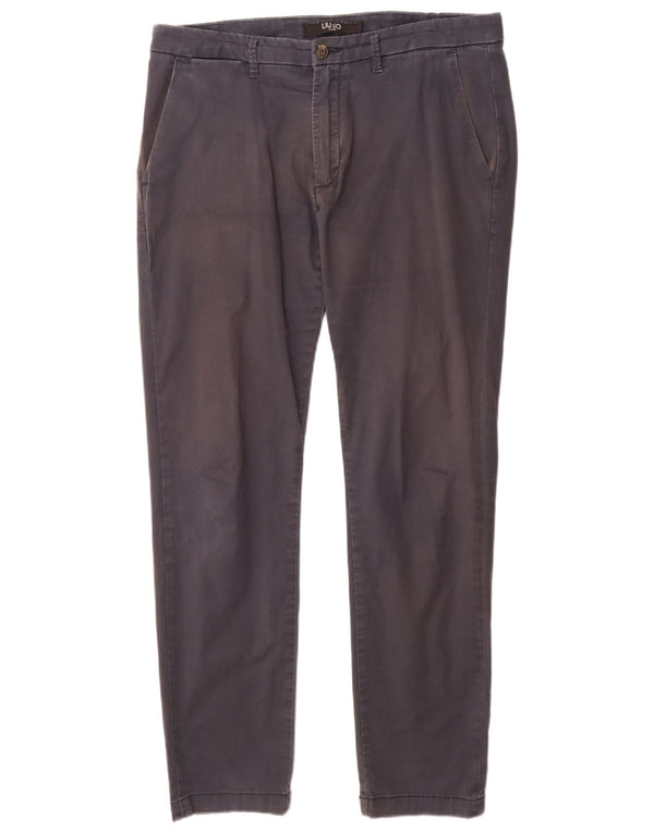Liu Jo Herre Slim Chino Bukser IT 50 Large W36 L31 Marineblå Bomuld