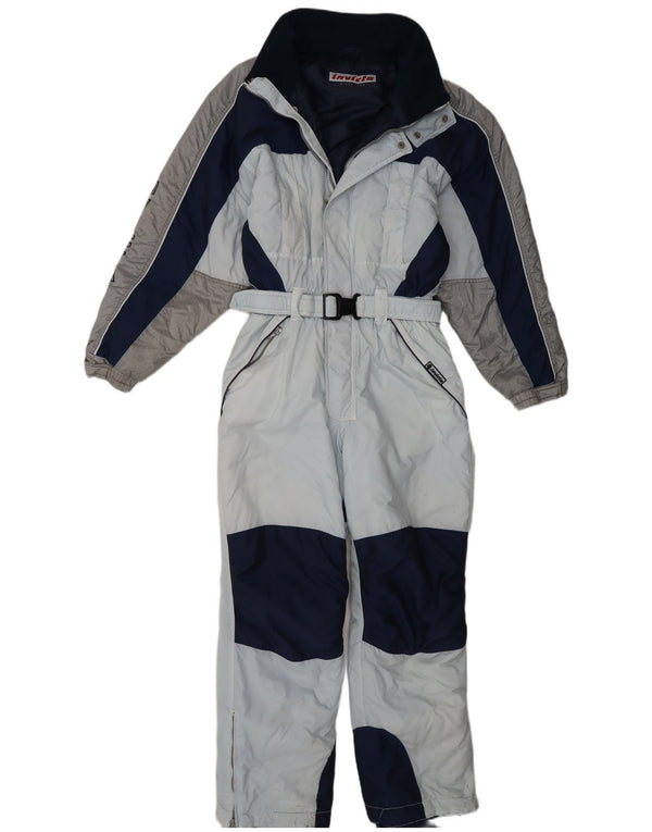 Invicta Combinaison de Ski à Capuche Garçon 13-14 Ans Bleu Colorblock Polyamide