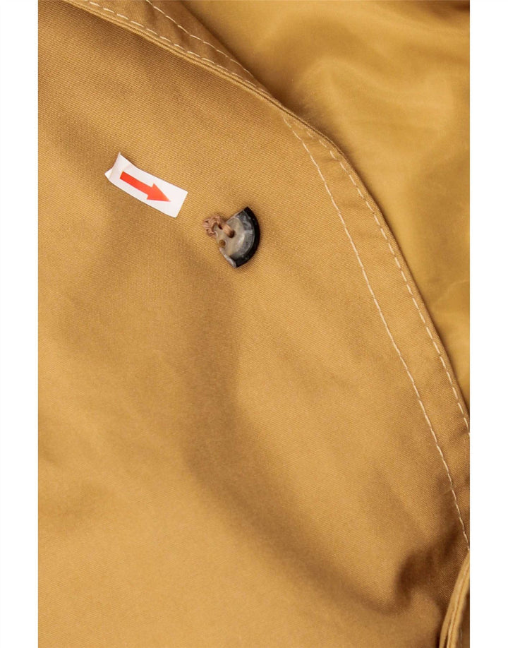 Vintage Mens Overcoat UK 40 Large Beige Cotton