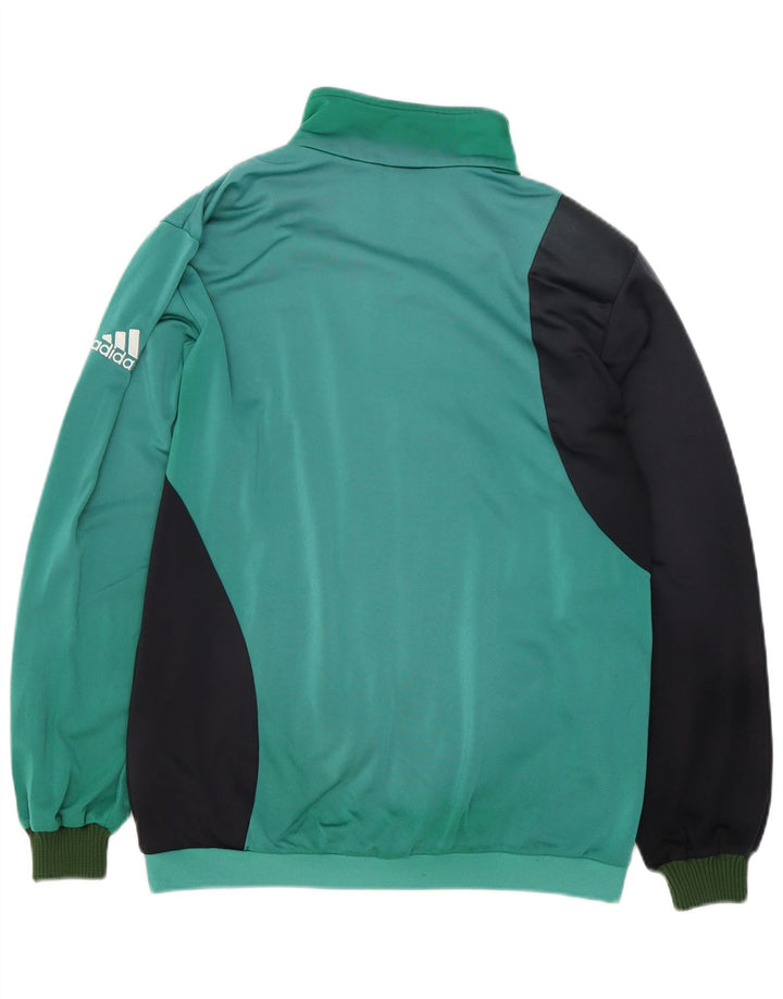 Adidas Træningsdragt til mænd, topjakke UK 40/42 Medium Green Colourblock