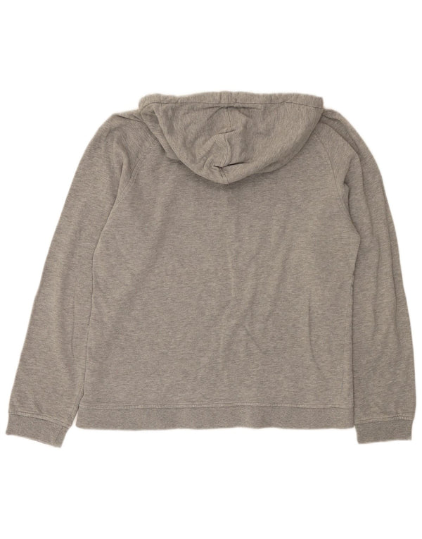 Jack & Jones Mens Graphic Hoodie Jumper Large Grey Cotton