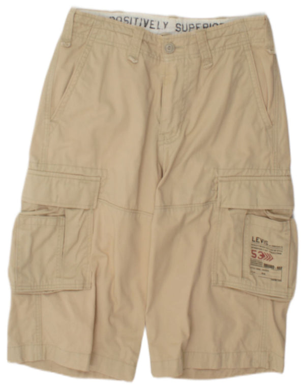 Levi's Mens Cargo Shorts W29 Small Beige Cotton