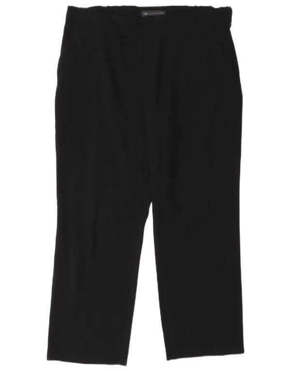 Marks & Spencer Damen Crop Crop Hose UK 14 Large W34 L25 Schwarz