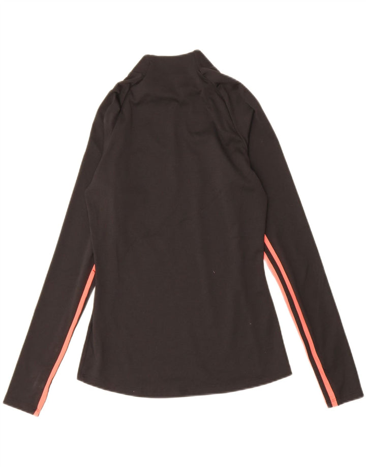 ADIDAS Womens Top Long Sleeve UK 4/6 XS Black Polyester Vintage Adidas and Second-Hand Adidas from Messina Hembry 