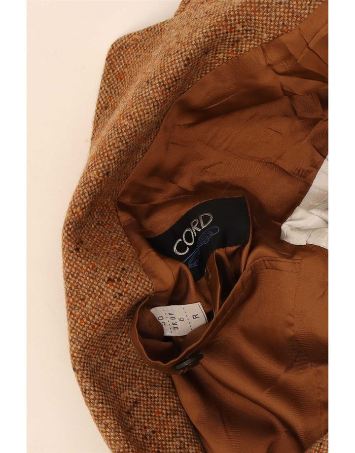 Vintage herre 2-knaps blazerjakke IT 50 Large Brown Flecked