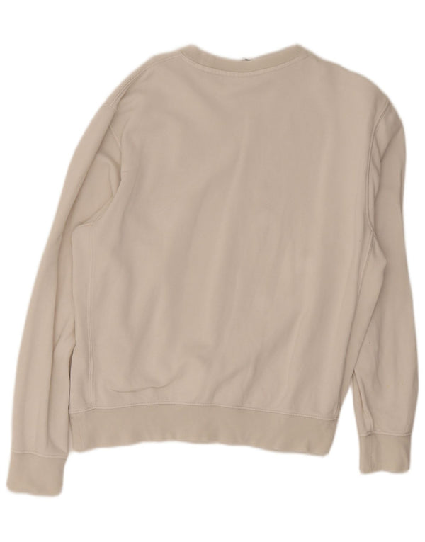 Nike Herre grafisk sweatshirt Jumper Medium Hvid Bomuld